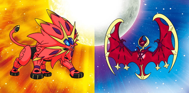 I tried making my own version of shiny Solgaleo! Since I do not think red  fits Solgaleo and shiny Lunala reminds me of a blood moon, I decided to  make colors of