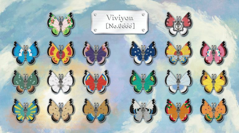 Vivillon Pins