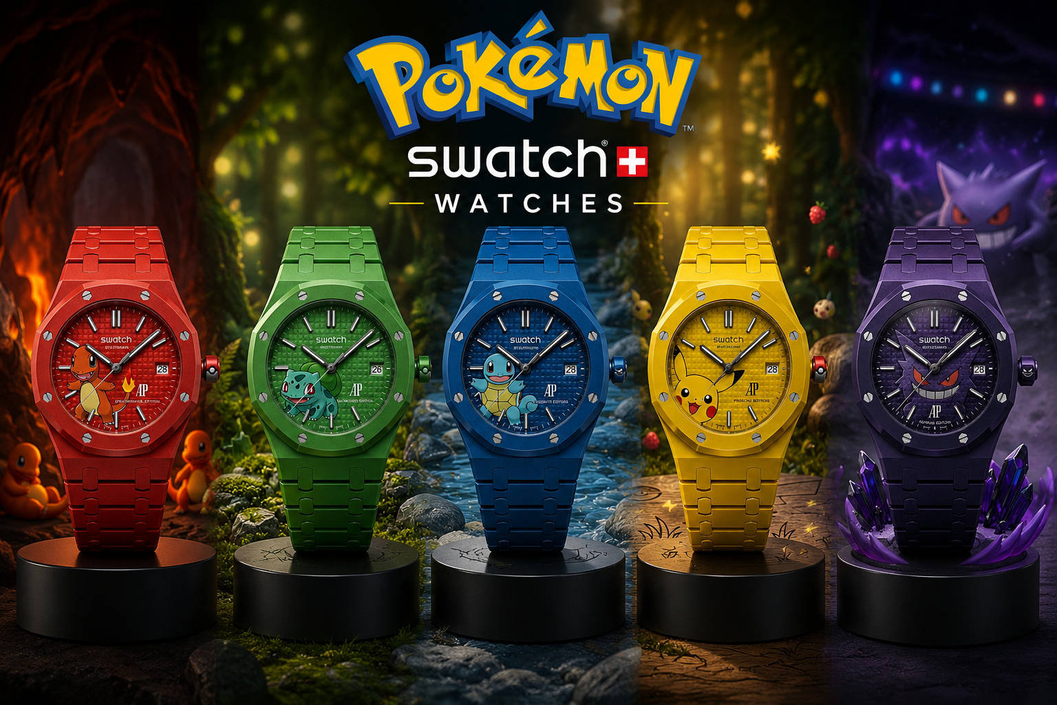 Pokemon Swatch Watches