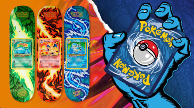 Pokémon TCG Santa Cruz Skateboard Decks