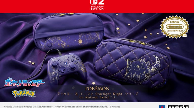 Espeon and Umbreon-Themed Switch 2 Controller and Pouches